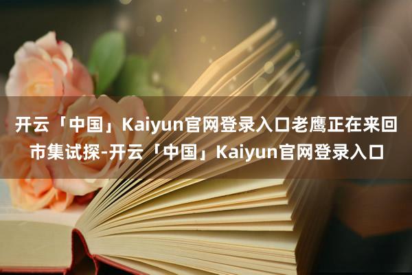 开云「中国」Kaiyun官网登录入口老鹰正在来回市集试探-开云「中国」Kaiyun官网登录入口
