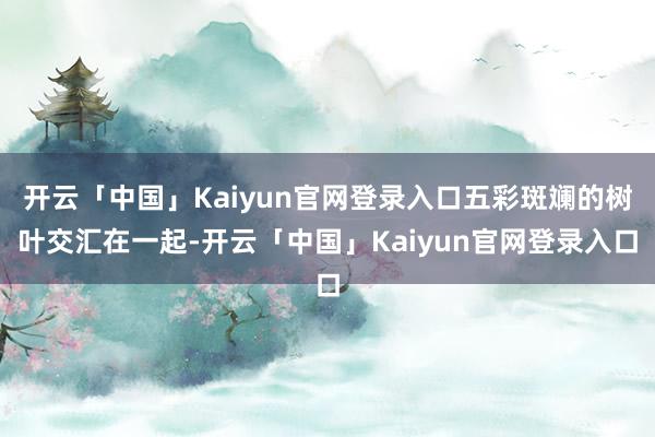 开云「中国」Kaiyun官网登录入口五彩斑斓的树叶交汇在一起-开云「中国」Kaiyun官网登录入口