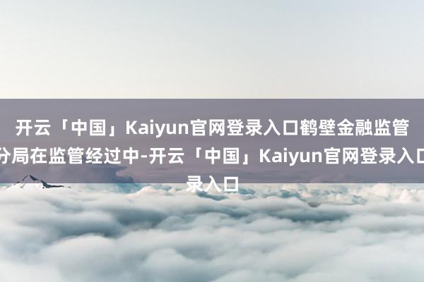 开云「中国」Kaiyun官网登录入口鹤壁金融监管分局在监管经过中-开云「中国」Kaiyun官网登录入口