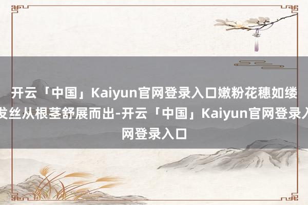 开云「中国」Kaiyun官网登录入口嫩粉花穗如缕缕发丝从根茎舒展而出-开云「中国」Kaiyun官网登录入口